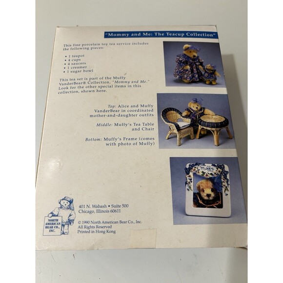NEW 1990 Muffy Vanderbear The Teacup Collection Mommy & Me Tea Set IN BOX - Picture 4 of 6